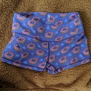 Feed me fight me doughnut booty shorts